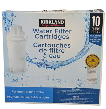 Kirkland Signature Water Filter Cartridges Fits Brita 7 Out Of 10 Pack -OPEN BOX